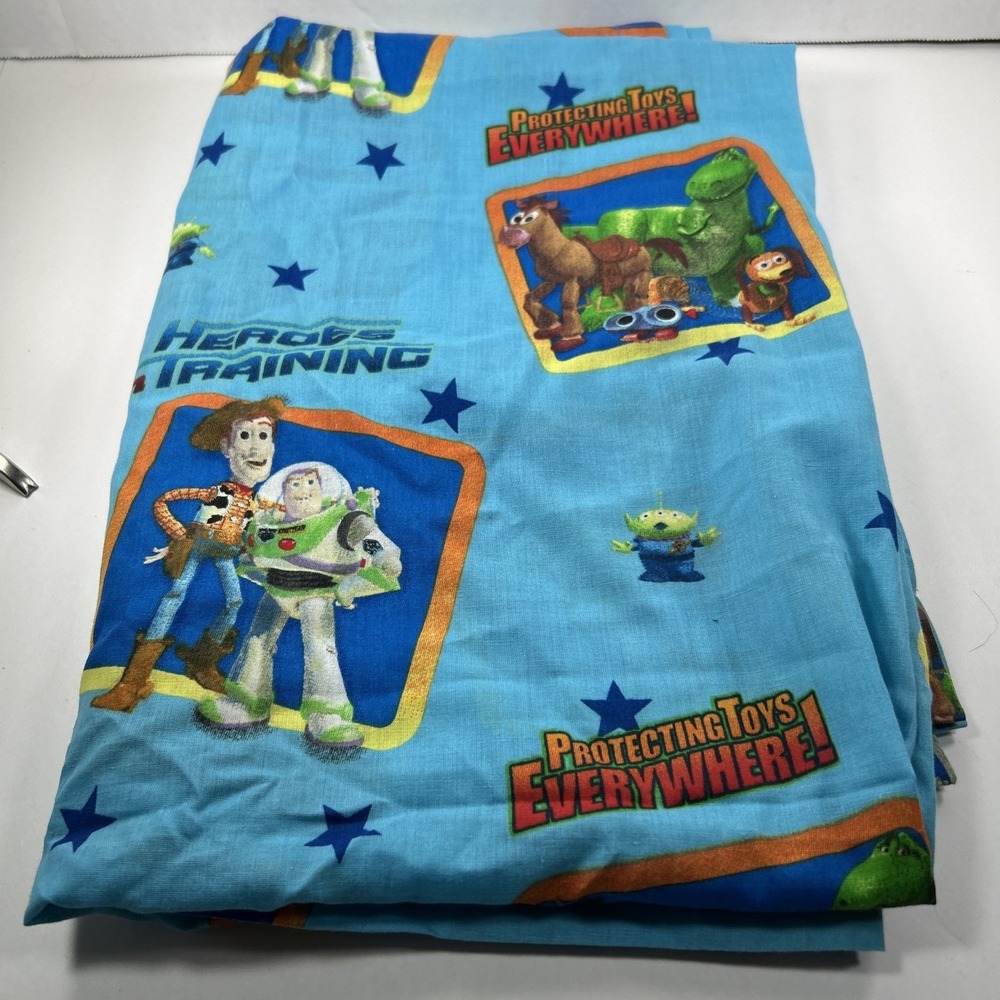 Vintage Toy Story Curtain Panel 42x63 Cotton Material